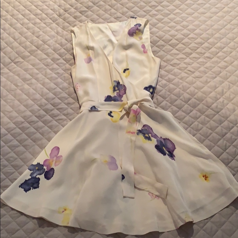 Silk wrap around dress